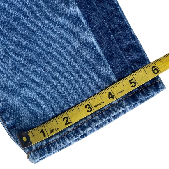 Madewell High-Rise Slim Boyjean: Two-Tone Tuxedo Stripe Duotone Blue Size 26 - Picture 9 of 12